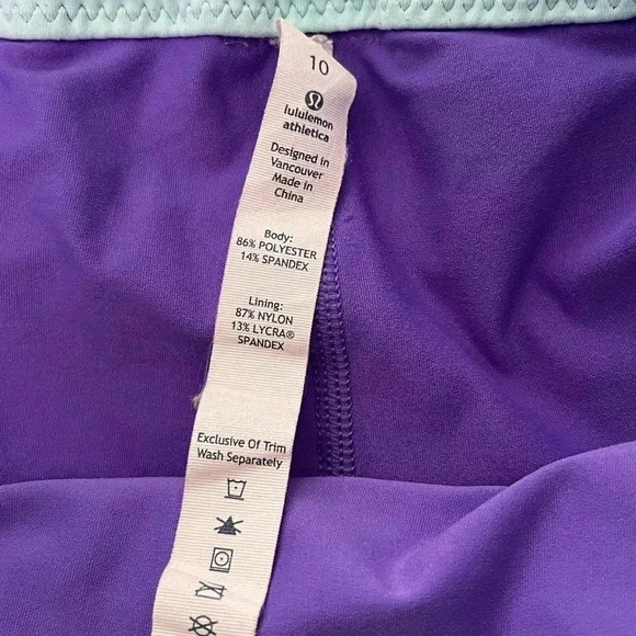 Lululemon Run Breeze By Skirt Power Purple Aquamarine - Picture 12 of 14